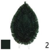 Coroana funerara artificiala plastic nr.2 verde inchis