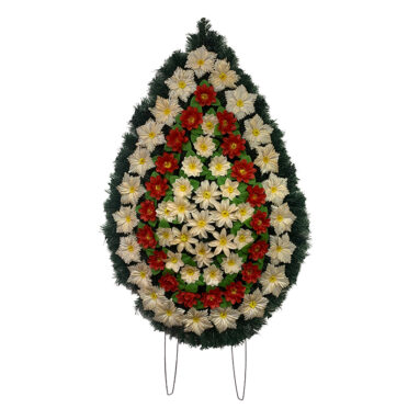 Coroana funerara cu flori nr.4,5 model 5