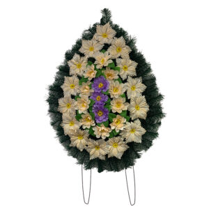 Coroana funerara cu flori nr.2 model 3