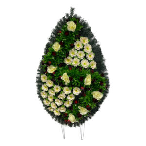 Coroana funerara cu flori nr.5 model 11
